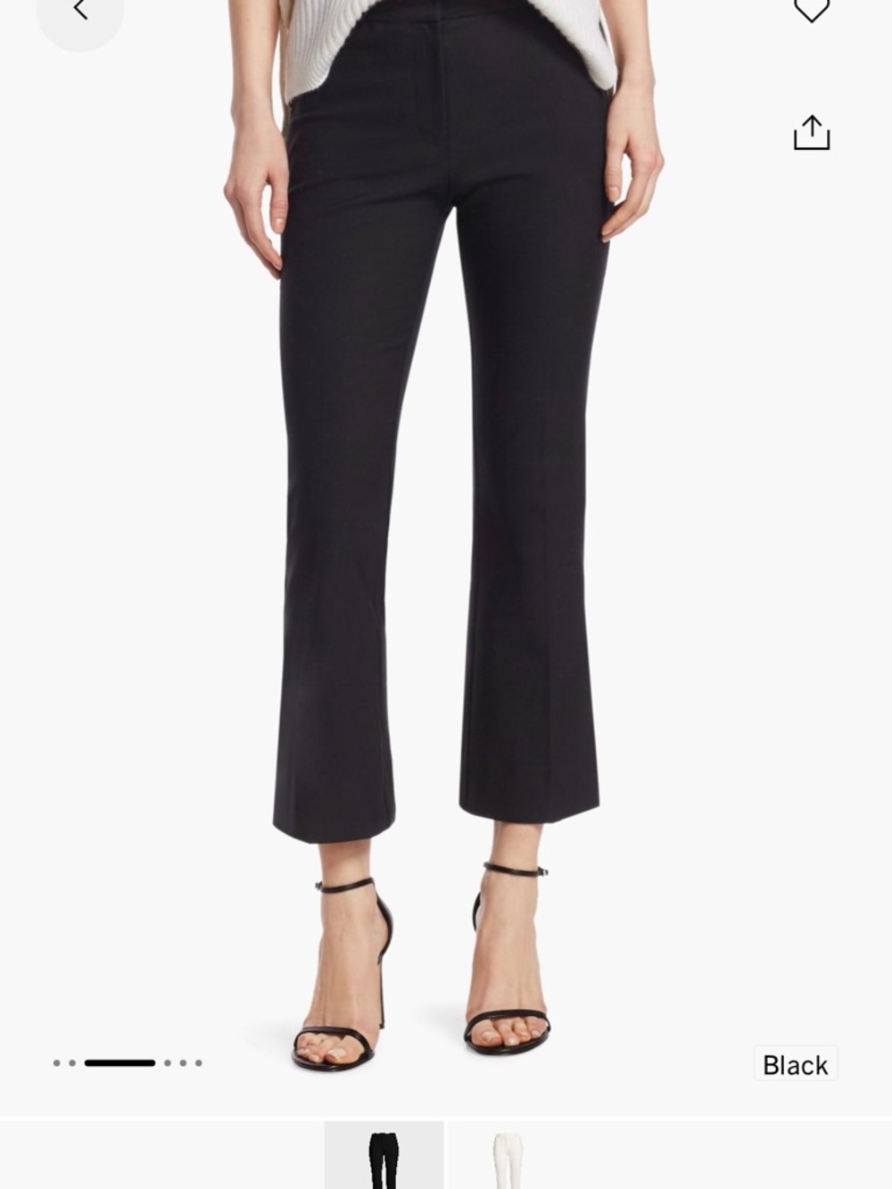 10 Crosby Derek Lam Black High-Rise Pants